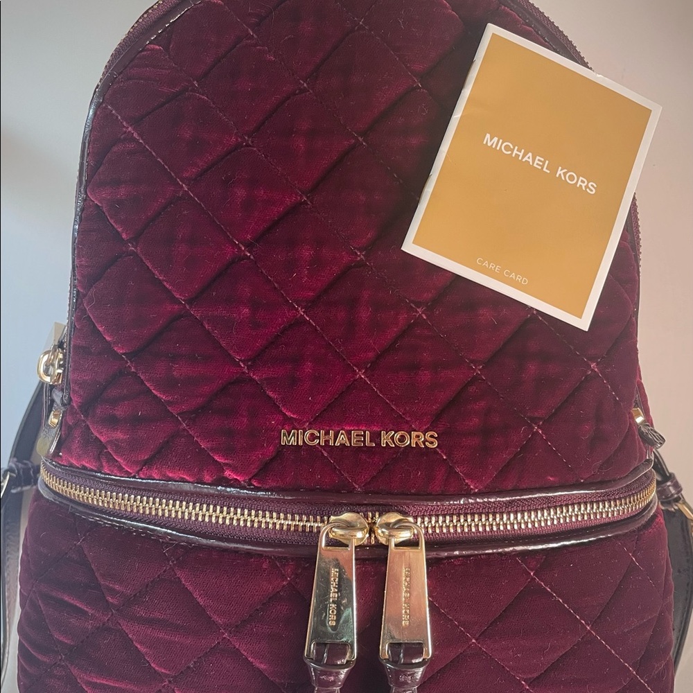 Michael Kors Mini Velvet Backpack